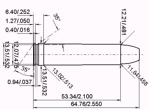 450 marlin dimensions Kaliber Maße und technische Spezifikationen